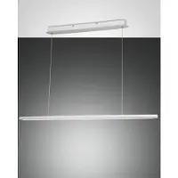 FABAS LUCE LED Pendelleuchte Mason 2000x50mm 42W Warmweiß Weiß dimmbar
