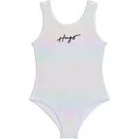 HUGO Changierender Kids-Badeanzug mit Logo-Print Grösse 102
