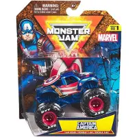 Monster Jam Marvel Captain America 6071333 Lastwagen Blau Blau One Size
