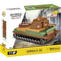 COBI 3093 - 99 PCS HC WWII /3093/ SOMUA S-35