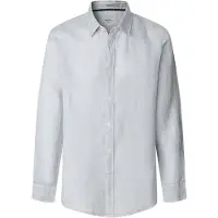 Pepe Jeans für Herren. PM308844 Arnau blaues Hemd (XL), Lässig, Leinen, Langarm