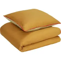 Hubsch Aki Bettwäsche 80/220 Orange/grün | 061404