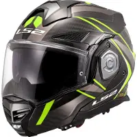 LS2 FF901 Advant X Carbon Future II Klapphelm, neon-gelb, M (57/58)