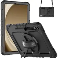 Just in Case Samsung Galaxy Tab S10 / S9 Plus / S9 FE Plus Rotating Backcover Schwarz