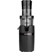 Gastroback Slow Juicer Vita Fresh, Elektrische Tomatensaftpresse, Schwarz, 0,8 l, 0,9 m, 7,8 cm, 68 dB