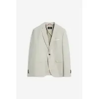 Cinque Sakko "CIDATA", Herren, Gr. 46, beige, Web, Obermaterial: 66% Polyester, 28% Viskose, 6% Elasthan, unifarben, regular fit hüftbedeckend, V-Ausschnitt, mit Knöpfen, Sakkos Sakko
