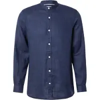 Scotch & Soda Leinen Mao Hemd Navy
