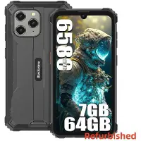 Blackview BV5300 PRO, 15,5 cm (6.1"), 4 GB, 64 GB, 13 MP, Android 12, Schwarz