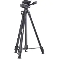 InLine Stativ für Digitalkameras und Videokameras, Aluminium, schwarz, Höhe max. 1,73m