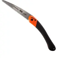 Bahco Klappbare Astsäge mit 2-Komponenten-Griff für hartes und trockenes Holz, 7 ZpZ, 7 1/2"