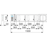 Schneider Electric Schienenkasten KSA250ED4156
