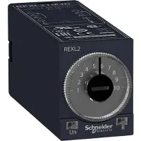 Schneider Electric REXL2TMP7 Ansprechverzögertes Zeitrelais, 0,1 s-100 h, 230VAC, 2 W, steckbar