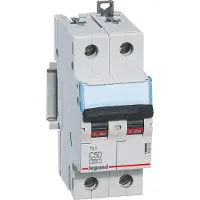 Legrand 403383 TX3 Leitungsschutzschalter B-Charakteristik, 6A, 2-polig, 6kA, 400VAC, 2TE