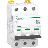 Schneider Electric A9F93301 Leitungsschutzschalter iC60L, 3P, 1A, B-Charakteristik, 100kA - 4 Stück