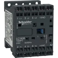 Schneider Electric LC1K06103B7 Leistungsschütz LC1K 3p, +1S, 2.2 kW, 6 A, 400 V AC3, Spule 24 V AC