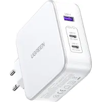 UGREEN Nexode USB-A+2*USB-C 140W GaN Fast Charger+USB-C Cable wht