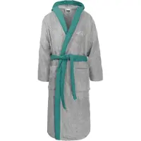 Normani Damen Baumwoll-Bademantel mit Frottee, zweifarbig - OEKO-TEX 100