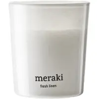 Meraki - Duftkerze, Fresh Linen - h: 7 cm, dia: 6 cm