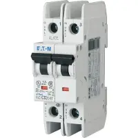 Eaton 102212 Leitungsschutzschalter, 25 A, 2p, Charakteristik: C FAZ-C25/2-RT