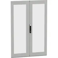 Schneider Electric Verglaste Türen, PanelSeT SFN, Spacial SM, für elektrische Gehäuse H 1800mm B 1200mm, 2er-Set NSYSFND18122DT