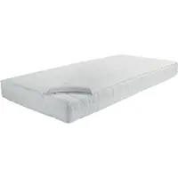 Dormisette Premium Q159 Matratzen-Auflage aus Zwirn-Calmuc weiß Größe 90x200 cm