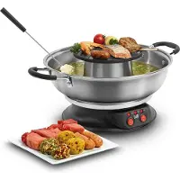 Fritel - Culinary Fondue – Grill FG 2970 – 6-in-1 Fondue- und Grillgerät für Internationale Genussmomente