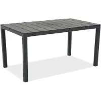 BICA Gartentisch King aus Polypropylen 146x86x74 cm Graphit 6 Plätze