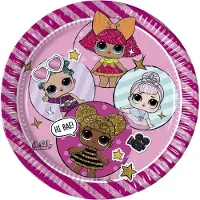 Boland Traciks Teller Papier LOL 23cm - 8 Stück