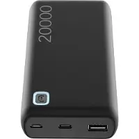 Cellularline Power Bank ESSENCE 20000, 20000 mAh, Lithium Polymer (LiPo), 12 W, Schwarz