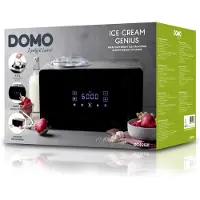 Domo DO9252I, Kompressor Eismaschine, 1,5 l, Schwarz, LED, Edelstahl, 60 dB