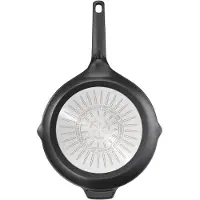 Tefal E24902, Rund, Schwarz, Aluminium-Guss, Titan, 2 Person(en), Keramik, Gas, Halogen, Induktion, Versiegelte Platte