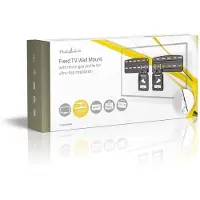 Nedis Feste TV-Wandhalterung - 43 - 85 " - maximal unterstützes Bildschirmgewicht: 60 kg - Minimaler Wandabstand: 7.50 mm - Stahl - Schwarz
