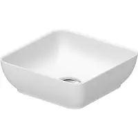 Duravit Aufsatzwaschtisch DuroCast + Sivida 30x30cm, weiß seidenmatt