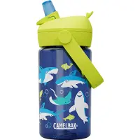 CamelBak Thrive Flip Straw Kids 400ml, Trinkflasche, Kinder, Haie und Rochen