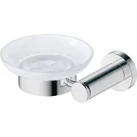 Duravit Seifenhalter D-CODE mit Schale links chrom