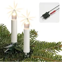 Hellum Lichterkette Weihnachtsbaum innen 30 teilig, Germany, Riffelkerzen, Glühfaden 813012