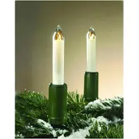 Hellum Lichterkette Weihnachtsbaum außen 15 teilig, Germany, Schaftkerzen, Glühfaden 845006