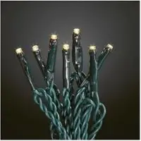 Hellum Lichterkette 40 LED Deko Beleuchtung warmweiß Außen Party Batterie 6h-Timer