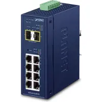 Planet IP30 Industrial L2/L4 8-Port, Managed, L2/L4, Gigabit Ethernet (10/100/1000), Vollduplex, Wandmontage