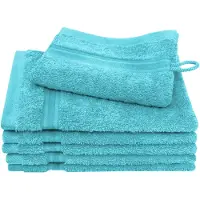 Dyckhoff Waschhandschuh "Siena", (Set, 6 tlg.), mit Bordüre