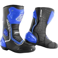 Bogotto Race-X Motorrad Stiefel Schwarz Blau Weiß Größe 44