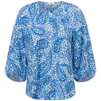 s.Oliver Tunikabluse Damen Viskose blau gemustert, 42 757175-0002-00420