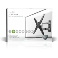 Nedis TVWM5530BK Vollbewegliche-TV-Wandhalterung 23-55 Zoll Wandabstand ab 48 mm