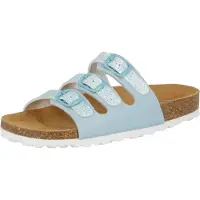 Lico Kinder Slipper Synthetik Bioline Free mit Kork-Fußbett und verstellbaren Schnallen Größe 28