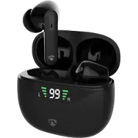 Nedis Vollständig drahtlose Kopfhörer - ANC (Active Noise Cancelling) - Bluetooth - Batterie 1 Betriebszeit Standardnutzung: 1800 min - Berührungssteuerung - Ladegehäuse - Kabelloses Ladegehäuse