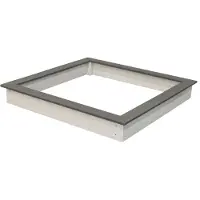 Sunny Sandkasten Sandy aus Holz mit Abdeckplane | Sand Kasten in Grau & Weiß mit Abdeckung für Kinder | 127 x 127 cm