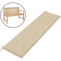 vidaXL Gartenbank-Auflage Beige 180x50x3 cm Oxford-Gewebe
