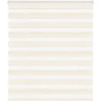 vidaXL Doppelrollo Marmorbeige 120x150cm Stoffbreite 115,9 cm Polyester