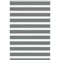 vidaXL Doppelrollo Dunkelgrau 100x100 cm Stoffbreite 95,9 cm Polyester