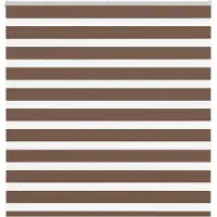 vidaXL Doppelrollo Braun 140x150 cm Stoffbreite 135,9 cm Polyester